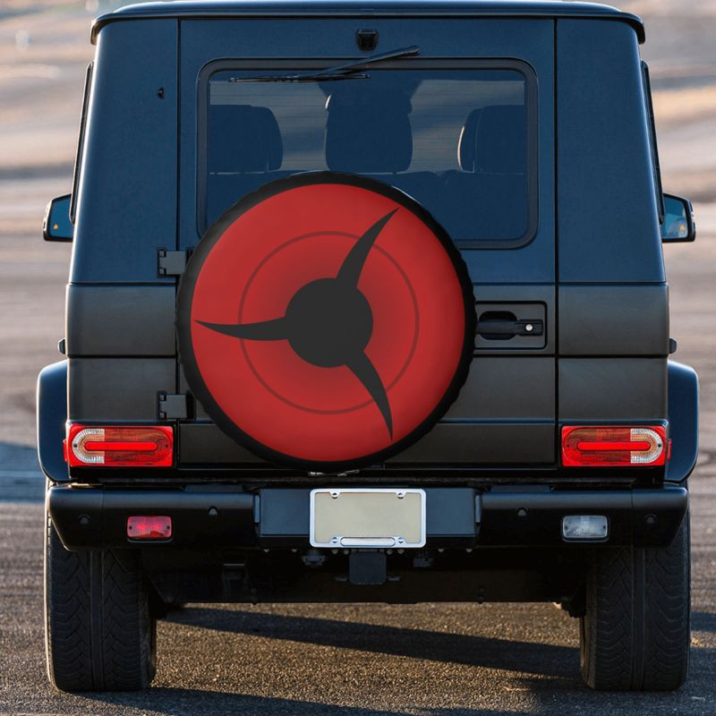 Proto Mangekyou Sharingan pótgumi burkolat Jeep Honda Hokage Ninja SUV RV pótkocsi kerékvédők 14" 15" 16" 17" hüvelyk