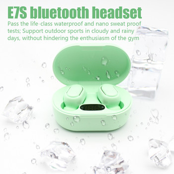 TWS E7S Fone Bluetooth Earphones Ασύρματα ακουστικά για ακουστικά ακύρωσης θορύβου Xiaomi με ασύρματο ακουστικό Bluetooth μικροφώνου