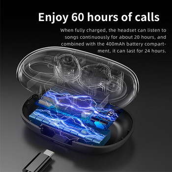 Tws Audifonos Bluetooth Безжични слушалки Намаляване на шума Стерео слушалки с кука Спортни слушалки Игра Калъф Fone De Ouvido Sem Fio