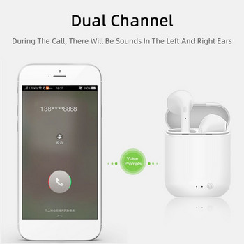 i7 Mini2 TWS Bluetooth слушалки Bluetooth 5.0 слушалки Матирани слушалки Кутия за зареждане Слушалки Безжични слушалки за xiaomi iphone