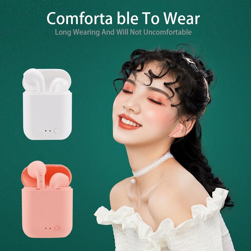 Ακουστικά Bluetooth i7 Mini2 TWS Bluetooth 5.0 Ακουστικά Ματ Ακουστικά Κουτί φόρτισης Ασύρματα ακουστικά για xiaomi iphone