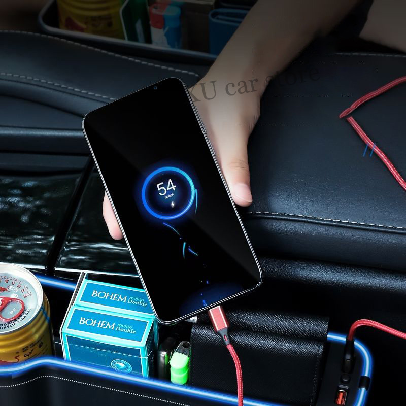 Cutie de depozitare pentru scaunul auto pentru Audi A1 A3 A4 A5 A6 A7 A8 Q3 Q5 Q7 Q8 Organizator de sac de depozitare Accesorii auto