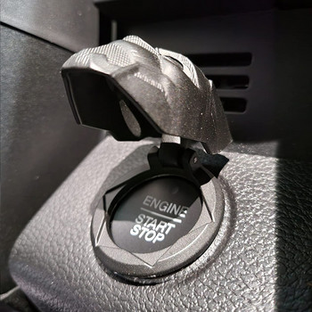 Замяна на бутон за запалване на двигателя на автомобил Super Hero Start Stop-Start Stop Trim Metal Protector for Panther Car Interior Accessory