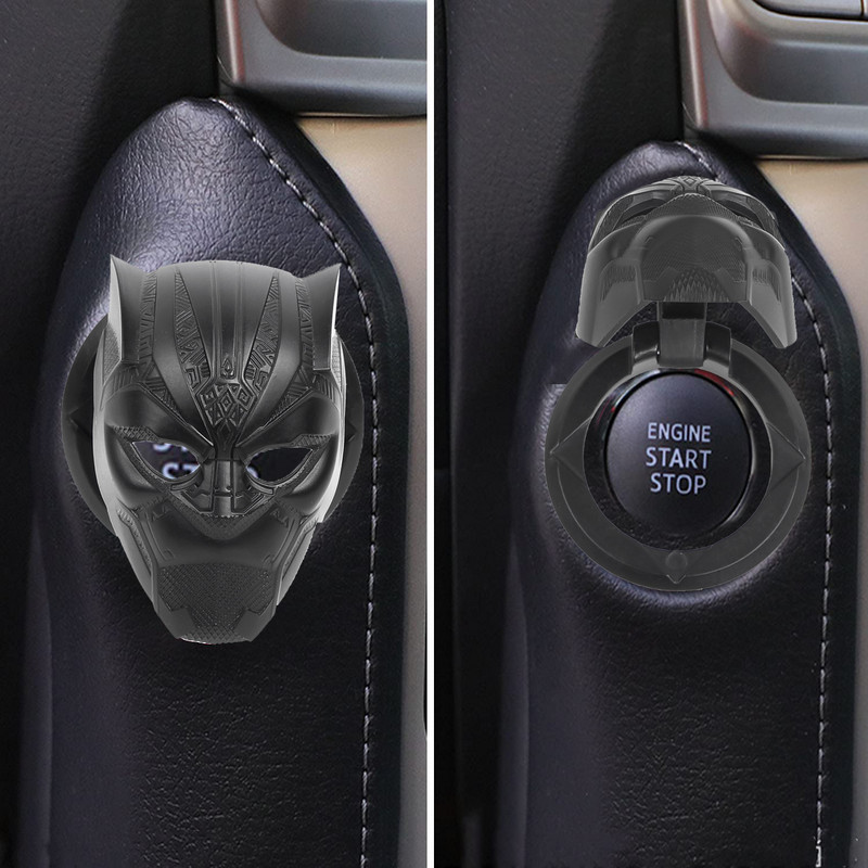 RASTP-Pentru interiorul mașinii Motor cu o singură cheie Buton de pornire Oprire capac de protecție Autocolant decorativ Accesorii pentru interiorul mașinii RS-LKT054