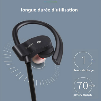 Безжична 4.1 Bluetooth слушалка Earhoop Earbuds Bluetooth слушалка Безжична спортна слушалка Handsfree с микрофон за всички смарт телефони
