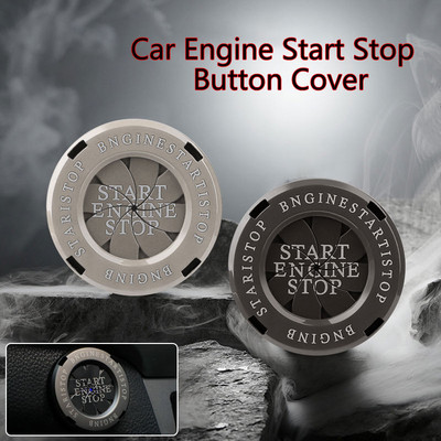 Car Engine Start Stop Switch Button Cover Rotatable Protection Decorative  Auto Accessories Push Button Sticky Cover Interior