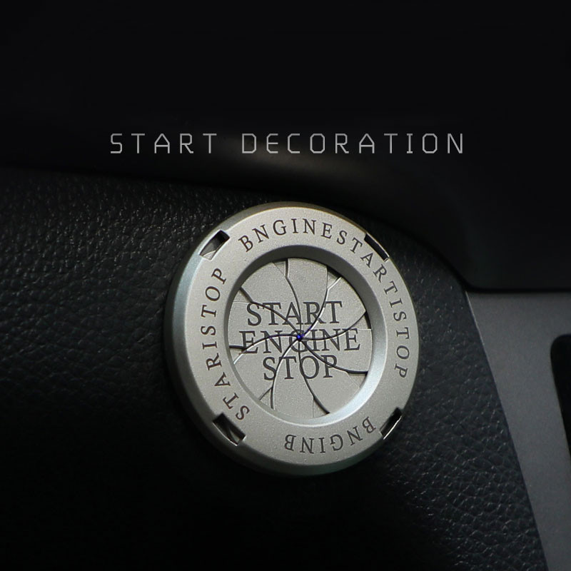 Auto mootori käivitamise seiskamislüliti nupu kate Pööratav kaitse Dekoratiivsed autotarvikud Surunupp Kleepuv kate sisemus