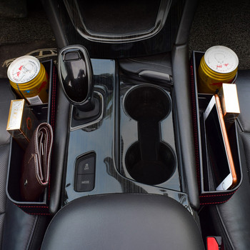 Car Seat Gap Δερμάτινο Storage Box Seat Gap Pocket Storage Box Universal Car Seat Storage Box Κάρτα Τσέπη για τηλέφωνο