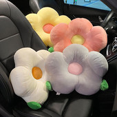 Pernă drăguță pentru gât pentru mașină, tetiera de desene animate, pernă de călătorie pentru talie lombară, scaun multifuncțional de pluș, suport lombar pentru spate, pentru mașină, biroul de acasă