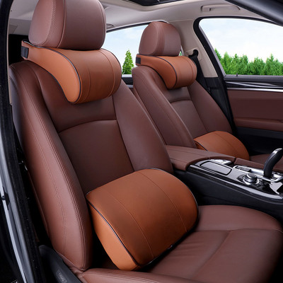 Automobilio galvos atramos pagalvės atramos Kelionės Universalios Minkštos Kaklo Pagalvės Pagalvėlės Oda Atminties putos Medvilnė Pagalvė Sėdynės atramos pagalvės