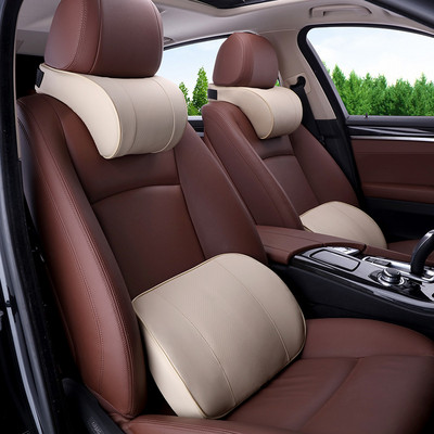 Automobilio galvos atramos pagalvės atramos Kelionės Universalios Minkštos Kaklo Pagalvės Pagalvėlės Oda Atminties putos Medvilnė Pagalvė Sėdynės atramos pagalvės