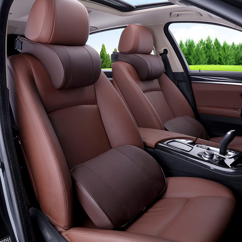 Automobilio galvos atramos pagalvės atramos Kelionės Universalios Minkštos Kaklo Pagalvės Pagalvėlės Oda Atminties putos Medvilnė Pagalvė Sėdynės atramos pagalvės