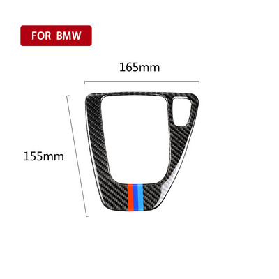 Fibră de carbon autovehicul transmisie interioară schimbător de viteze capac panou autocolante decorative pentru BMW E90 E92 E93 Seria 3 2005-2012