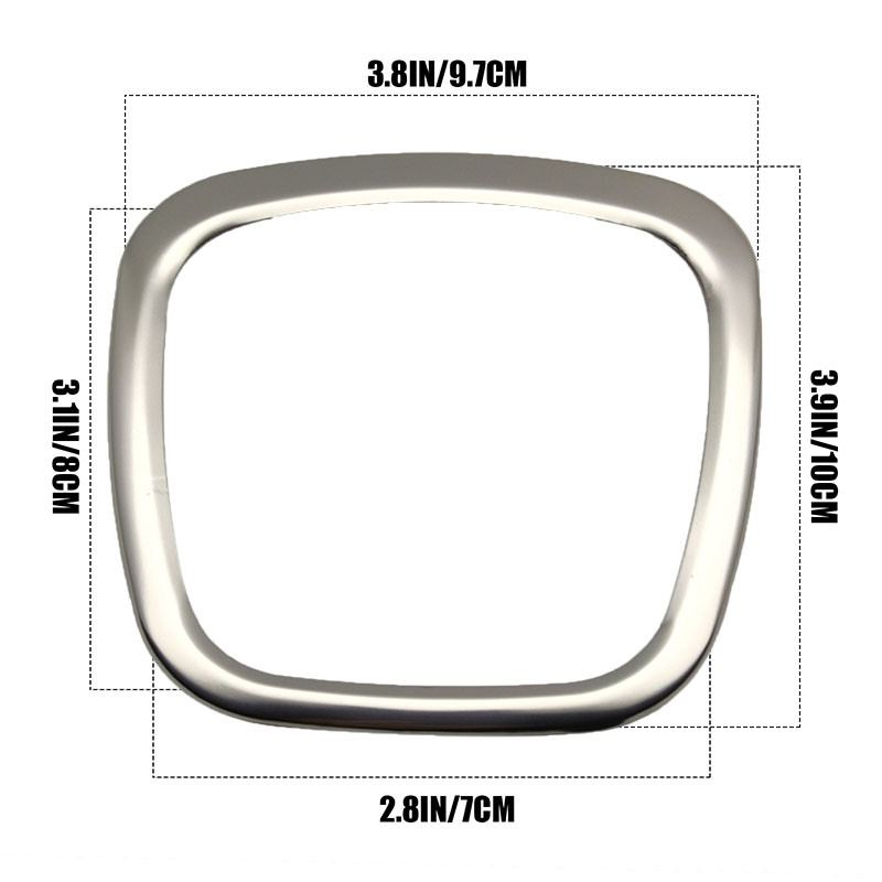Automobilio apdailos dangtelio lipdukas Chromuotas vairo rėmo keitimas Audi A3 8P S3 A4 B6 B7 B8 A5 A6 C6 Q7 Q5 salono priedai
