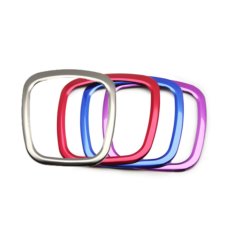 Automobilio apdailos dangtelio lipdukas Chromuotas vairo rėmo keitimas Audi A3 8P S3 A4 B6 B7 B8 A5 A6 C6 Q7 Q5 salono priedai