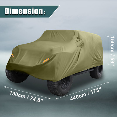 X Autohaux autóburkolat Jeep Wrangler JK 2 ajtós 2007-2017 JL 2 ajtós 4 ajtós 2018-2021 kültéri vízálló SUV teljes burkolat Jeephez