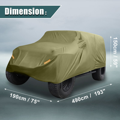 X Autohaux autóburkolat Jeep Wrangler JK 2 ajtós 2007-2017 JL 2 ajtós 4 ajtós 2018-2021 kültéri vízálló SUV teljes burkolat Jeephez
