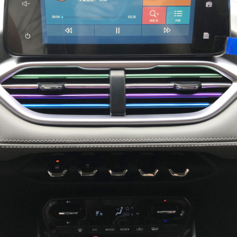 10 vnt 20 cm universalus automobilio oro kondicionieriaus išėjimas Dekoratyvinis U formos lipdymas apdailos juostelės Dekoras Automobilio salono stiliaus priedai