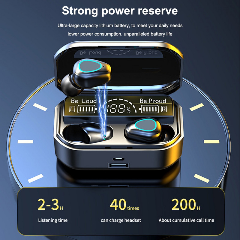 Ασύρματο ακουστικό TWS G28 Smart Three True Digital Display Τύπος διπλού βύσματος in-ear Low Delay 5.2 Ακουστικά Bluetooth