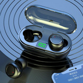 Y60 Digitalni zaslon bežične Bluetooth 5.3 slušalice Sportske slušalice osjetljive na dodir Glasovna kontrola Inteligentna redukcija buke Slušalice za uho