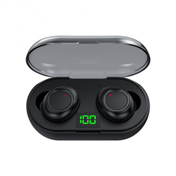 Y60 Безжични Bluetooth 5.3 слушалки цифров дисплей Спортни слушалки сензорни Гласов контрол Интелигентно намаляване на шума Слушалки за поставяне в ухото