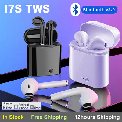 Нови TWS слушалки Безжични Bluetooth 5.0 Слушалки Водоустойчиви Спортни слушалки Намаляване на шума Слушалки с микрофон