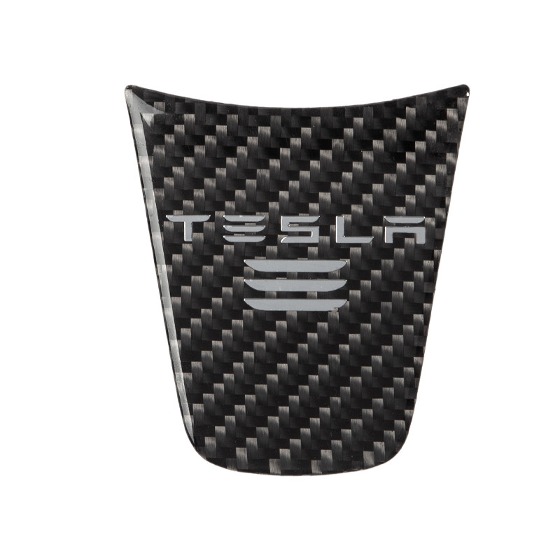 Pentru Tesla Model 3 Y 2021 Accesorii pentru interiorul mașinii Autocolante decorative pentru volan Trim din fibră de carbon