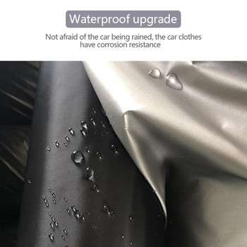 Εξωτερικά καλύμματα αυτοκινήτου Four Season Universal Outdoor Rain Snow Ice Covers Peotectors Αδιάβροχο Dustproof Sun Shade Anti-UV 7 μεγέθη