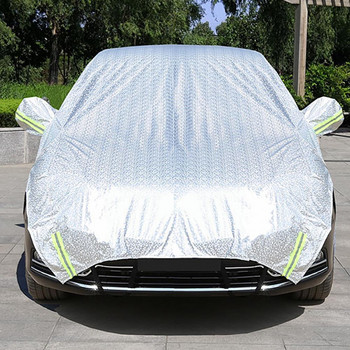 Универсален автомобилен капак Сенник за прозорец на автомобила Автомобилен хечбек Suv Pe Външен филм Водоустойчив, прахоустойчив, дъждоустойчив Авто Снежен капак за автомобил