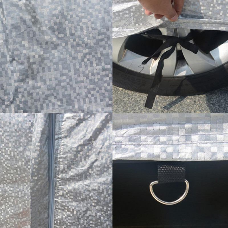 Universalus automobilio dangtis automobilio lango skėtis nuo saulės automobilio hečbeko SUV Pe išorinė plėvelė, atspari vandeniui, dulkėms, nepralaidi lietaus, automatinė sniego danga automobiliui