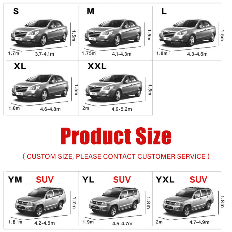 190T Plus Husa Auto Protectie Exterioara Husa Exterioara Completa pentru Zapada Parasolar Husa de Protectie Antipraf Universal Pentru Patru Sezoane