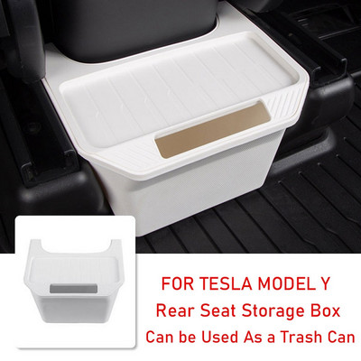 Automobilio galinės sėdynės laikymo dėžė, skirta Tesla modeliui Y TPE po sėdyne, šiukšliadėžė, automobilio tvarkyklės dėžutė, modelis Y 2023, salono automobilio priedai