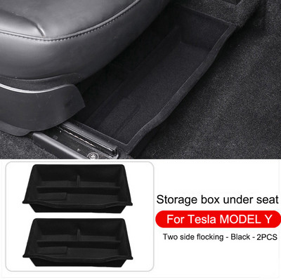 Tesla Y 2021 2022-es modellhez, az ülés alatti tárolódobozhoz, amely kompatibilis a vezető- és utasüléses modell Y TPE fiókos tárolódobozával