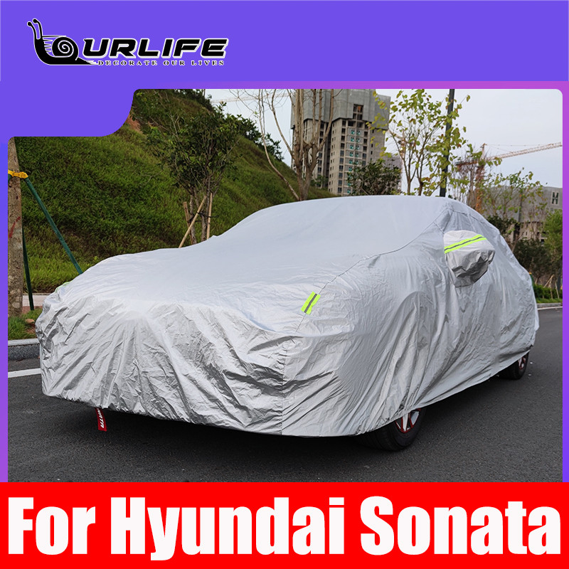 Husă exterioară completă impermeabilă pentru mașină, în aer liber, ploaie, zăpadă, rezistente la gheață, pentru Hyundai Sonata DN8 10th 2020 2021, accesorii