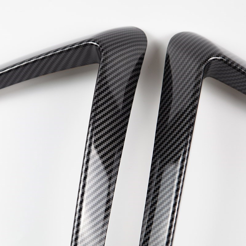 Decorație lamă față pentru Tesla Model 3 2021 Capac far de ceață Fibră de carbon mată ABS Negru Alb Accesorii auto Model3 Three