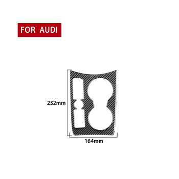 Стикер от въглеродни влакна, лост за превключване на предавките, държач за водна чаша, капак на панела за Audi Q3 2013 -2018 автомобилен стикер, интериорни аксесоари