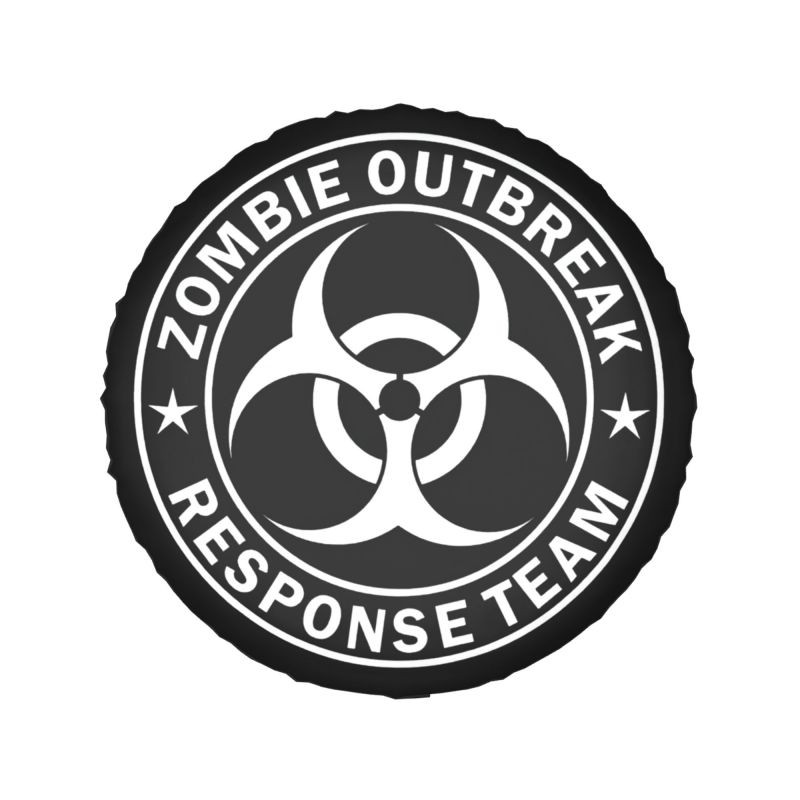Zombie Outbreak Response Team logója a Jeep Mitsubishi Pajero 4WD RV Tire Protector pótkerék burkolata 14" 15" 16" 17" hüvelyk
