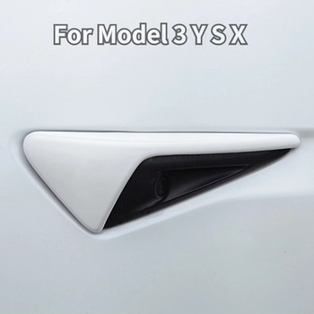 1 чифт за Tesla Model 3 YXS Странична камера Защитно покритие от ABS от въглеродни влакна за Tesla Model 3 Model Y Автомобилни аксесоари 2017-2022 г.