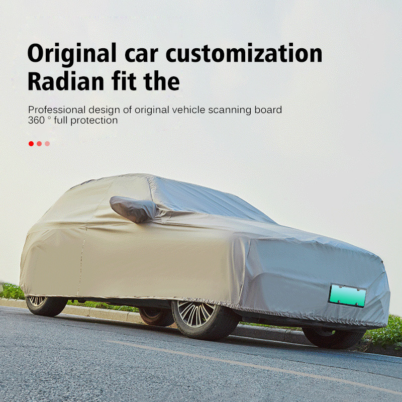 Pentru Tesla Model 3 Model Y Acoperire completă Husă mașină din pânză Oxford în aer liber Protecție împotriva prafului UV Kit impermeabil Accesorii de decorare