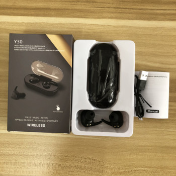 10PCS Y30 TWS Безжични слушалки Blutooth Слушалки Слушалки Слушалки С сензорно управление Слушалки с кутия за продажба на дребно Hifi Mini