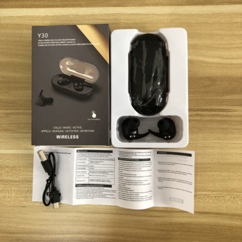 10 τμχ Ασύρματα ακουστικά Y30 TWS Ακουστικά Blutooth Ακουστικά Ακουστικά αφής Ακουστικά χειριστηρίου με κουτί λιανικής Hifi Mini