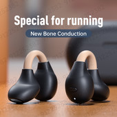 „Real Bone Conduction“ ausinės „Bluetooth 5.3“ belaidės ausinės, atsparios vandeniui sportinės ausinės su mikrofonu, skirtos treniruotėms, važiuojant vairuojant