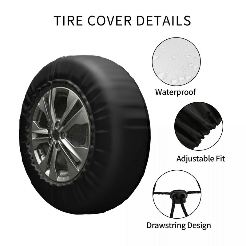 Carcasă pentru roată de rezervă cu imprimare cu literă Z, militară rusă, pentru Suzuki Mitsubi Accesorii de protecție pentru roți auto 14" 15" 16" 17" inch