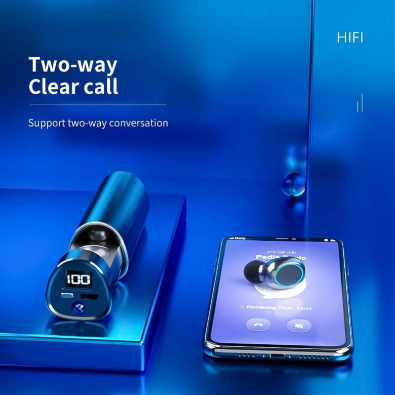 Căști N21 Tws Căști pentru jucători Căști Blutooth V5.2 Căști Bluetooth Căști fără fir cu lanternă Muzică Ear Buds