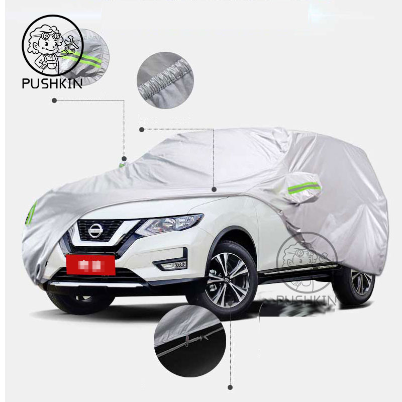Kültéri autóhuzat a Nissan X-Trail Xtrail napvédő ernyőhöz, esővédő, eső, hó, porvédő SUV-takaró szélálló tartozékok