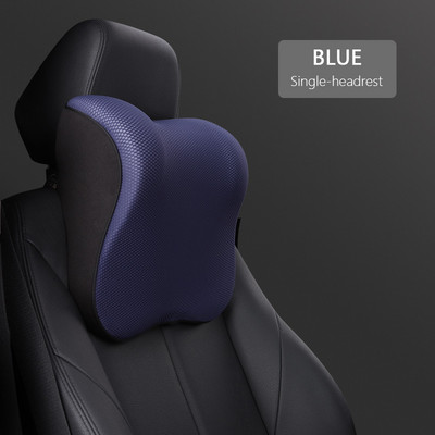 Pernă pentru tetieră auto de calitate Pernă respirabilă pentru gât Pernă lombară plasă de protecție lent de retur Suport pentru cap Protector pentru scaunul auto