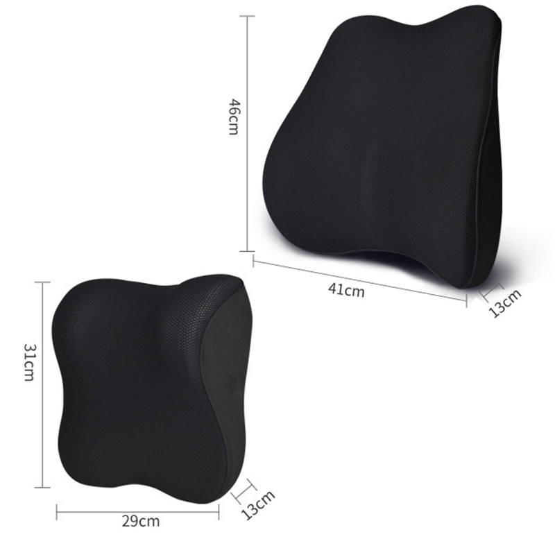 Pernă pentru tetieră auto de calitate Pernă respirabilă pentru gât Pernă lombară plasă de protecție lent de retur Suport pentru cap Protector pentru scaunul auto