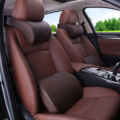 Pernă din spumă cu memorie pentru tetieră auto Seturi de scaune din piele PU Reglarea pernei pentru spate Perne lombare pentru zona gâtului