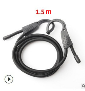 1.5M frânghie elastică neagră puternică pentru haine pentru mașină Snur de agățat multifuncțional elasticitate bună pentru bagaje șnur pentru mașină pentru interior