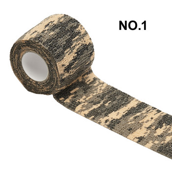 1 Ρολό 5*450cm Μίας χρήσης Αυτοκόλλητο Flex Elastic Camouflage Bandage Tattoo Handle Grip Tube Wrap Ebow Stick Ιατρική ταινία